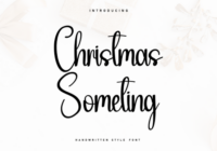Christmas Someting Font - Featured Image
