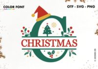 Christmas Split Monogram Font - Featured Image