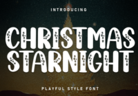 Christmas Starnight Font - Featured Image