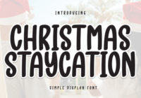 Christmas Staycation Font - Featured Image