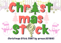Christmas Stick Font - Featured Image
