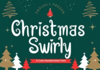 Christmas Swirly Font - Featured Image