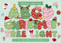 Christmas Tree Light Font - Featured Image