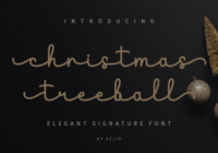 Christmas Treeball Font - Featured Image