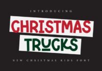 Christmas Trucks Font - Featured Image
