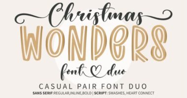 Christmas Wonders Font - Featured Image