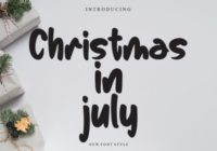 Christmas in July Font - Featured Image