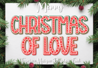 Christmas of Love Font - Featured Image