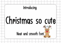 Christmas so Cute Font - Featured Image