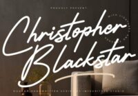 Christopher Blackstar Font - Featured Image