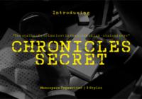 Chronicles Secret Font - Featured Image