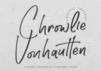 Chrowlie Vonhautten Font - Featured Image