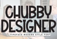 Chubby Designer Font - Featured Image