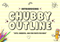 Chubby Outline Font - Featured Image