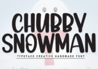 Chubby Snowman Font - Featured Image
