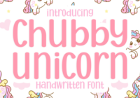 Chubby Unicorn Font - Featured Image