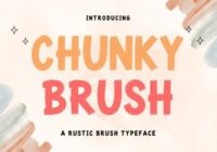 Chunky Brush Font - Featured Image