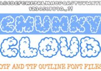 Chunky Cloud Font - Featured Image