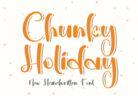 Chunky Holiday Font - Featured Image