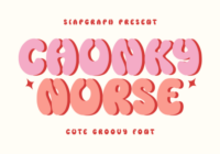 Chunky Nurse Font - Featured Image