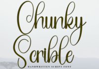 Chunky Scribble Font - Featured Image