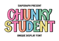 Chunky Student Font - Featured Image
