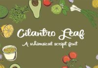 Cilantro Leaf Font - Featured Image