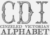 Cinzeled Victorian Alphabet Font - Featured Image