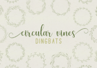 Circular Vines Dingbat Font - Featured Image
