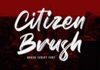 Citizen Brush Font - Featured Image