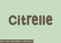 Citrelle Font - Featured Image