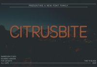 Citrusbite Rounded Font - Featured Image