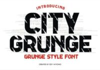 City Grunge Font - Featured Image