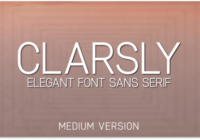 Clarsly Medium Font - Featured Image