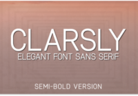 Clarsly Semi-Bold Font - Featured Image