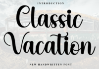 Classic Vacation Font - Featured Image