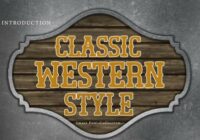 Classic Western Style Font - Featured Image