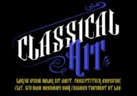 Classical Hit Font - Featured Image