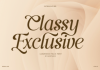 Classy Exclusive Font - Featured Image