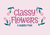 Classy Flowers Font - Featured Image