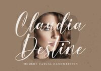 Claudia Destine Font - Featured Image