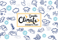 Climate Doodle Font - Featured Image