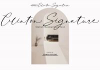 Clinton Signature Font - Featured Image