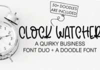 Clock Watcher Font - Featured Image