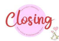 Closing Font - Featured Image