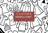 Clothes Doodle Font - Featured Image