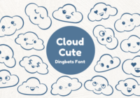 Cloud Cute Font - Featured Image