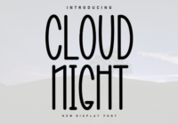 Cloud Night Font - Featured Image