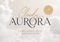 Cloudy Aurora Font - Featured Image