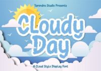 Cloudy Day Font - Featured Image